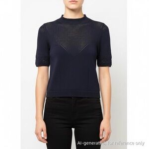 Sandro navy knit Top